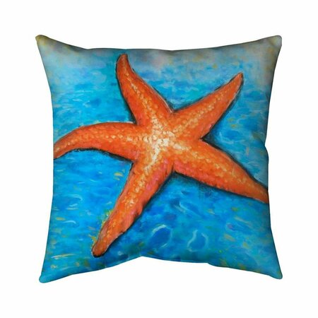 FONDO 26 x 26 in. Vivid Starfish-Double Sided Print Indoor Pillow FO2775181